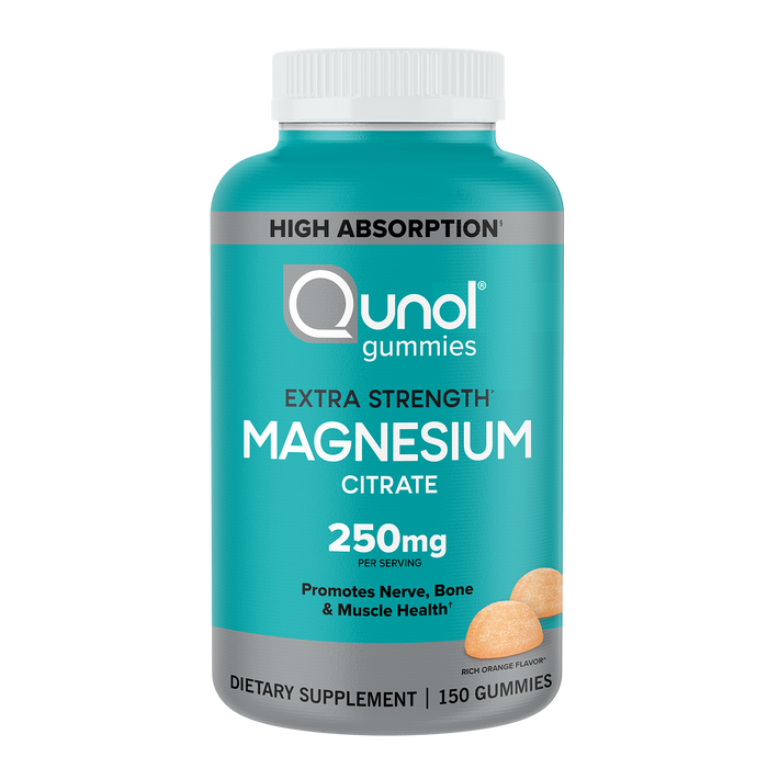 Qunol Calcio Extra Strength Magnesio 250mg  150 Gomitas