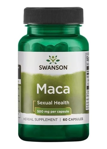 Swanson Maca 500mg Libido Potencia Sexual 60 Cáps. 
