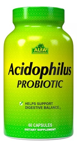 [78400] Alfa Vitamins, Probióticos Acidophilus 300 Mg. 60 Cáps. 