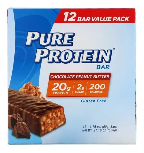 [22-12545] Barras Pure Protein Chocolate Peanut Butter 12 Barras