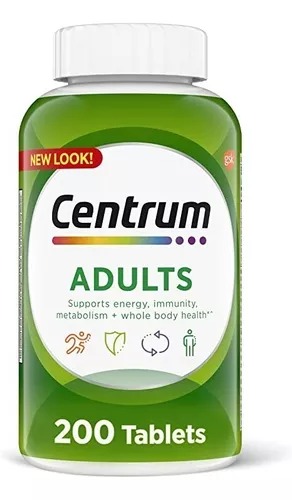 [PAA160158] Centrum Adulto Multivitamínico, Energia, MeTabletas.  200 Tabletas. 