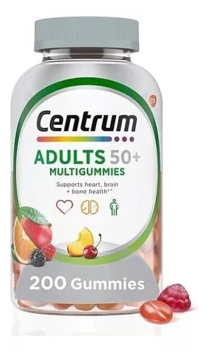 [202693] Centrum, Adults 50+ MultiGomitas. , Natural Fruit, 200 Gomitas.