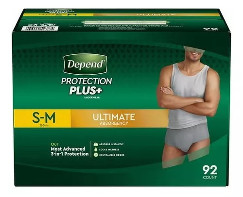 [1404569] Depend Protección Plus Ultimate Hombre S - M - 92 Cantidad