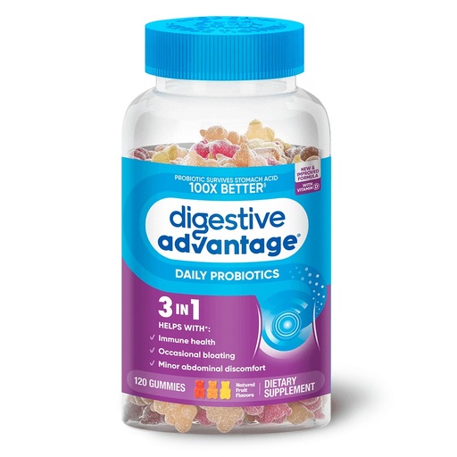 [3289549] Digestive Advantage Daily Probióticos 120 Gomitas