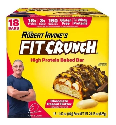 [1082839] Fit Crunch 18 Barras Proteina Saborchocolate 16g Proteina 