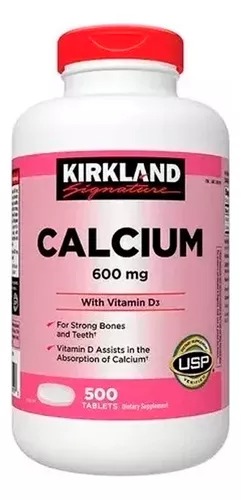 [389194] Kirkland Calcium 600mg 500 Tabletas. 