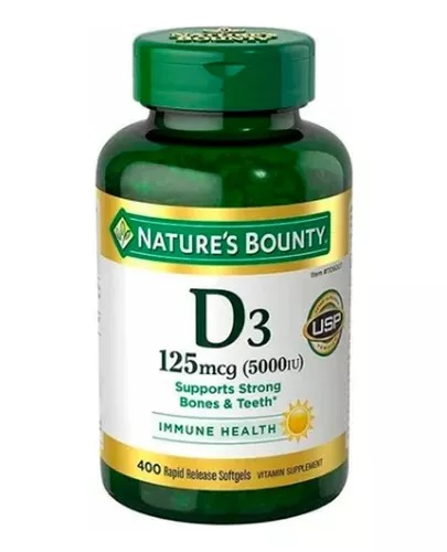 [1106007] Nature's Bounty Vitamina D3 125 Mcg, 400 Softgels
