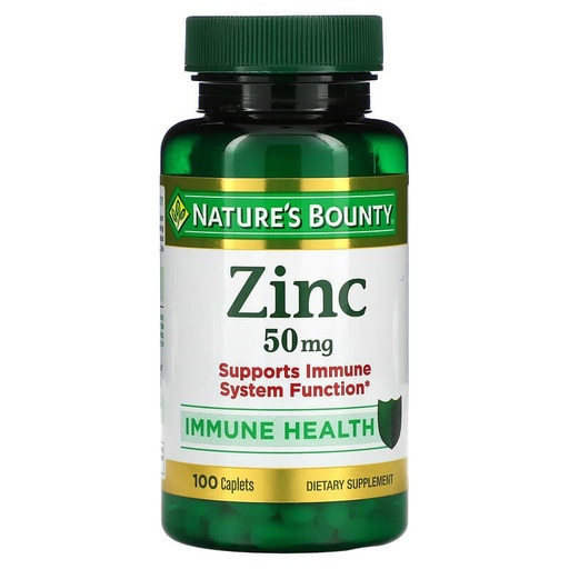 [547572] Nature's Bounty, Zinc, 50 mg, 100 Tabletas