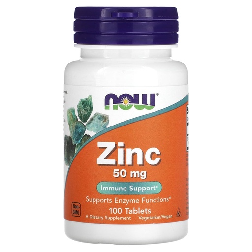 [1520] Now, Zinc, 50mg, 100 Tabletas