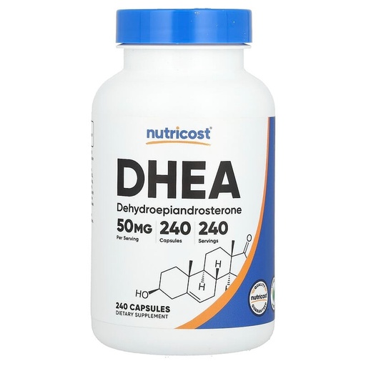 [405099] Nutricost, DHEA, 50 mg, 240 cápsulas