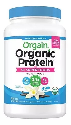 [1195611] Orgain Proteína Orgánica, Base Plantas, Vainilla  1.20kg