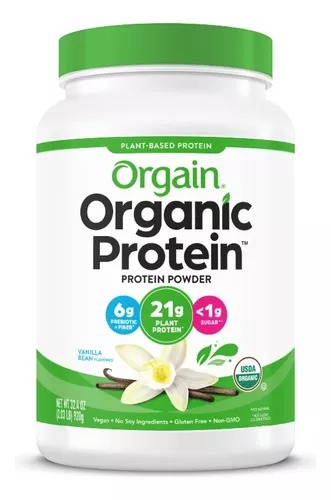 [71093] Orgain, Organic Protein Powder, Plant Vanilla Bean, 1.24 Kg 