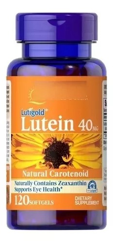 [522677] Puritans Pride Lutein 40mg. Zeaxantin (1600mcg)  120 Cáps.  