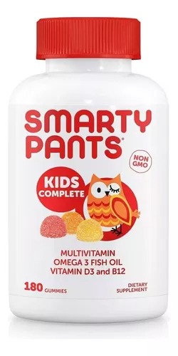 [677823] Smarty Pants Kids Multivitaminas, Omega 3, D3, 180 Gomitas.