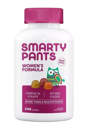 [SPVW240C240T2] Smarty Pants Women's Omega 3s, D3, B12, Coq10,  240Gomitas.