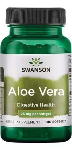 [SWH161] Swanson Aloe Vera 25mg/100 Softgels.