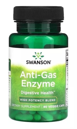 [SWU527] Swanson Anti-gas Enzyme Digestiva Health 90 Cáps.  Vegetales