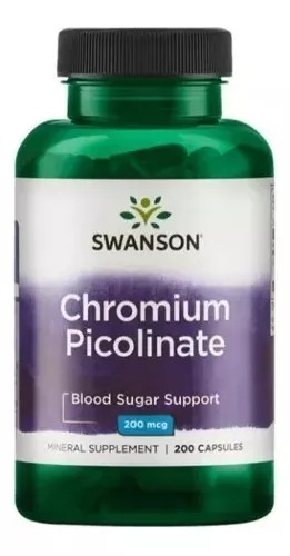 [SW923] Swanson Chromium Picolinate 200 Mcg, 200 Cáps. 