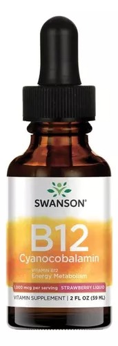 [SW1221] Swanson Cyanocobalamin Vitamina  B-12 1000mcg 52 Ml