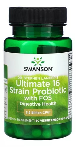 [SWA051] Swanson Dr. Stephen Ultimate 16 Strain Probiotic Fos/60 Cáps. 