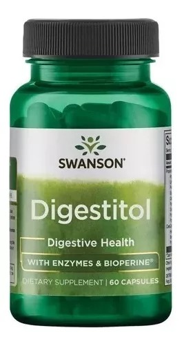[SWU130] Swanson Enzimas Digestivas , Digestitol 60 Cáps.