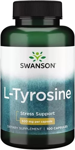 [SW855] Swanson L-tirosina 500 Mg 100 Cáps. Sistema Nervioso.