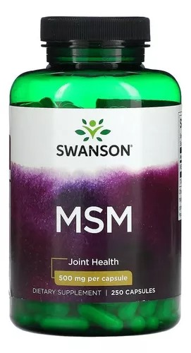 [SW653] Swanson Msm 500 Mg 250 Cap Sabor Sin Sabor