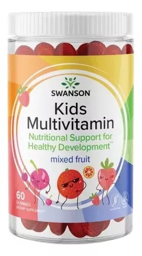 [SW1867] Swanson Niño Multivitaminas, Mezcla De Frutas, 60 Gomitas.