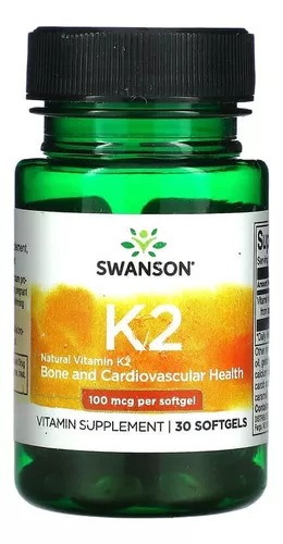 [SWU672] Swanson Vitamina K2 Natural 100 Mcg. 30 Cáps. 
