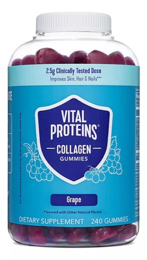 [796Z1] Vital Proteins Colágeno 240 Gomitas Sabor Uva