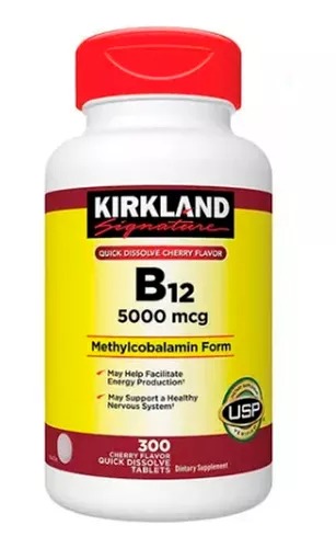 [690843] Vitamina B-12  5000 Mcg Kirkland 300 Tabletas. 