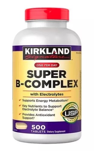 [238120] Vitamina Super Complejo B, Kirkland 500 Tabletas. 