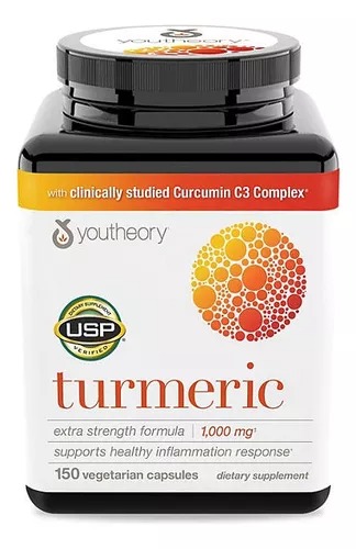 [6612] Youtheory Turmeric Cúrcuma Inflamación   1000 Mg 150 Cáps. 